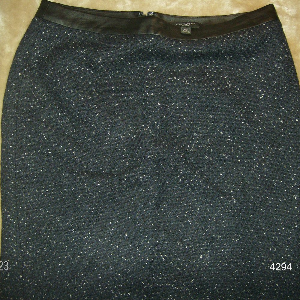 Black Starlight Wool Skirt